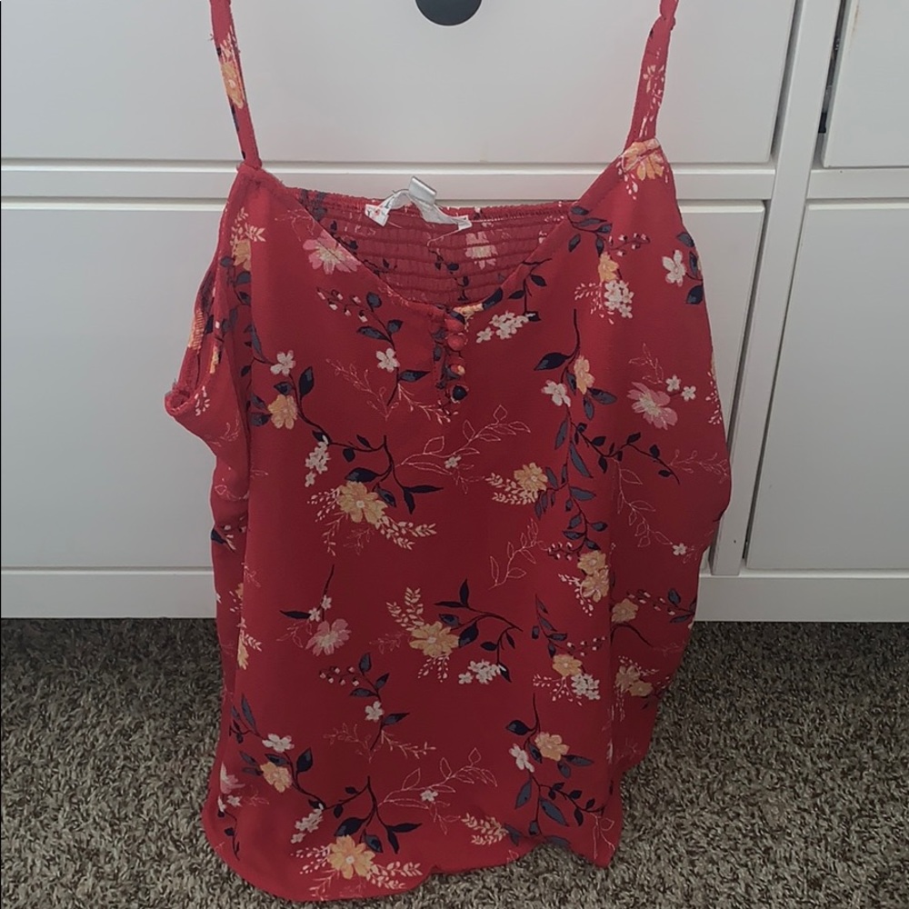 Tank top, brand new. Flowers never worn